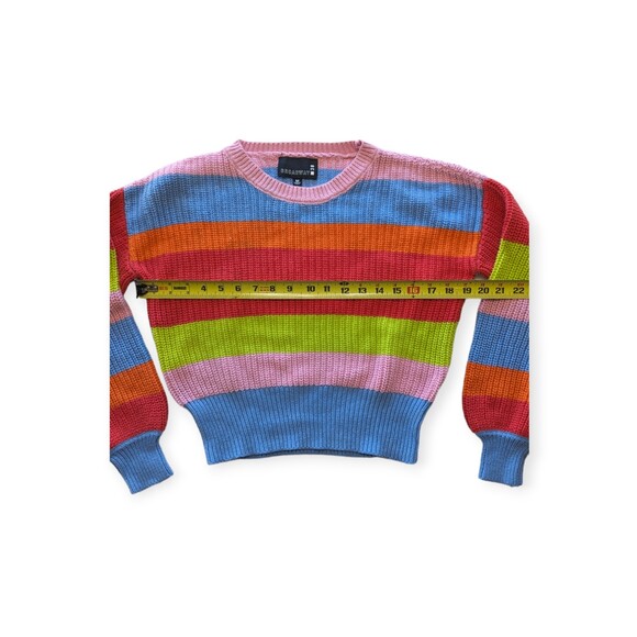 Women's Broadway Striped Knit Multi-colored Sweater Long Sleeve Medium - Picture 5 of 7